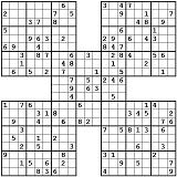 Sudoku Samurai Deluxe - Fácil ao Extremo - Volume 6 - 255 Jogos